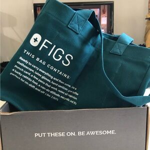 NWT FIGS Tote in Caribbean Blue